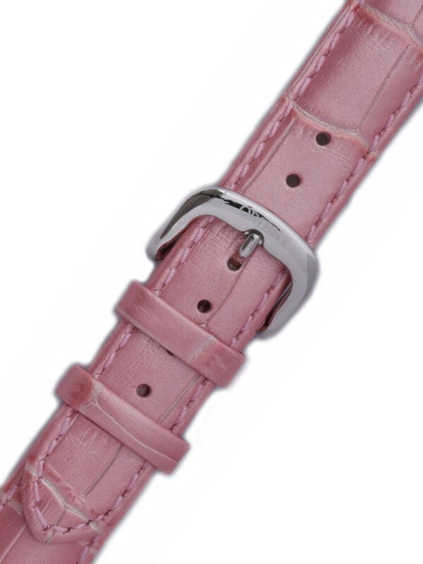 Řemínek Orient UDERGSZ, kožený růžový, stříbrná přezka (pro model FDBAE)