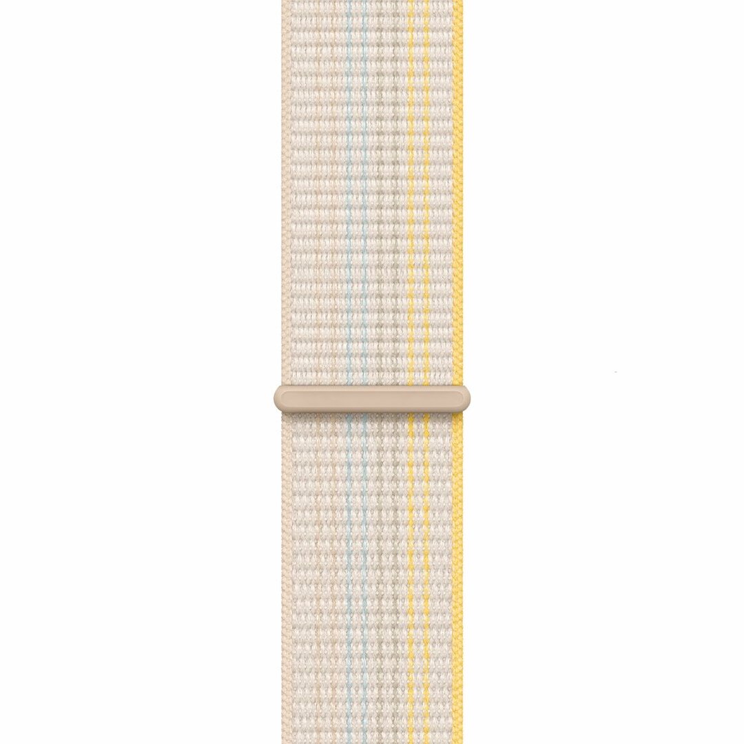 Sportovní provlékací řemínek Apple, textilní, hvězdně bílý, pro pouzdra 42/44/45/49 mm