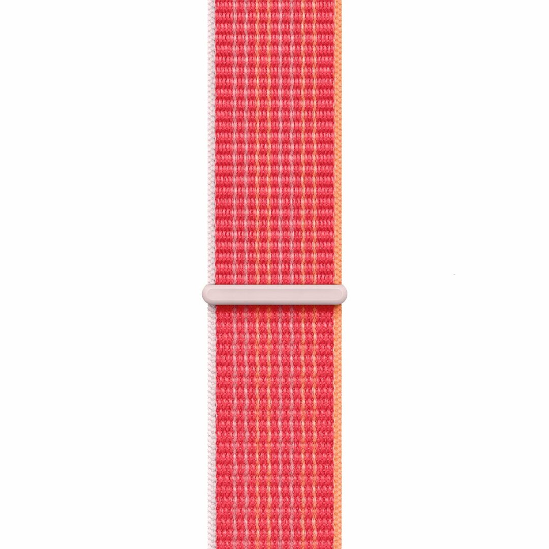 Sportovní provlékací řemínek Apple, textilní, (PRODUCT) RED, pro pouzdra 38/40/41 mm