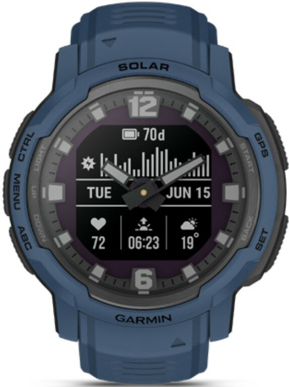 Garmin Instinct Crossover Solar, Tidal Blue