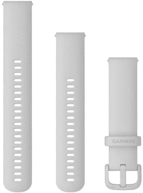 Řemínek Garmin Quick Release 20mm, silikonový, šedý, šedá přezka (Venu, Venu Sq, Venu Sq 2, Venu 2 plus aj.)