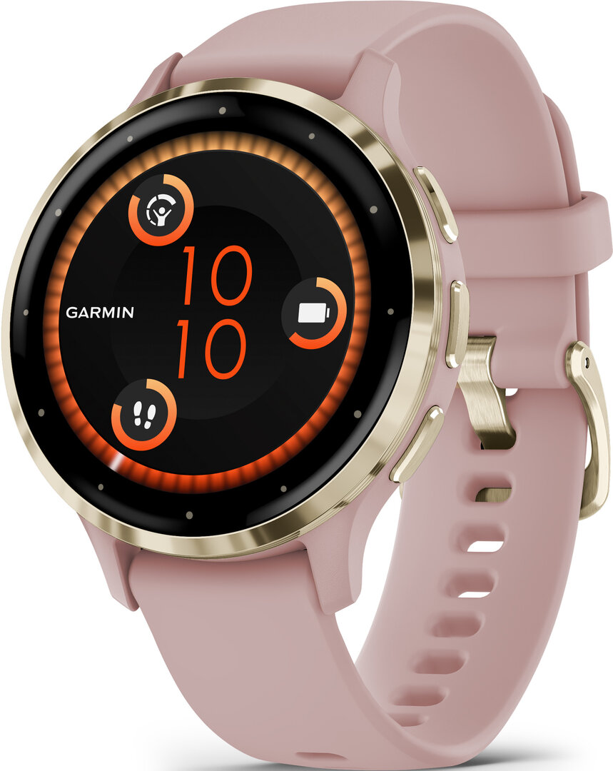 Garmin Venu 3S Cream Gold / Dust Rose, Silicone Band