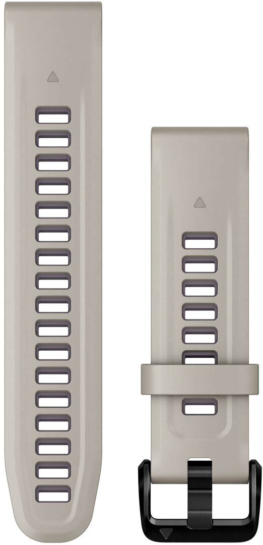 Řemínek Garmin QuickFit 20mm, silikonový, šedo-fialový, černá přezka ( Fenix 7S/6S/5S aj.)