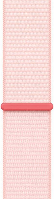 Sportovní provlékací řemínek Apple, textilní, světle růžový, pro pouzdra 42/44/45/49 mm