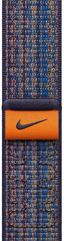 Sportovní řemínek Apple (Nike), modro-oranžový, pro pouzdra 38/40/41 mm