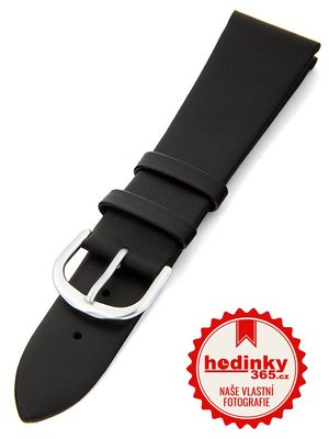 Dámský kožený černý řemínek k hodinkám 2015-A1
