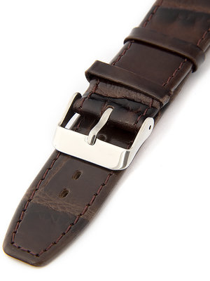 Dámský kožený hnědý řemínek k hodinkám W-309-D