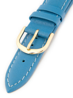 Dámský kožený modrý řemínek k hodinkám R1-BL1