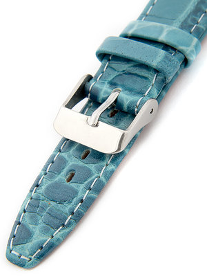 Dámský kožený modrý řemínek k hodinkám W-309-J2