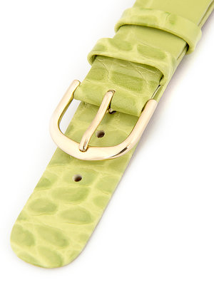 Dámský kožený světle zelený řemínek k hodinkám W-414-C