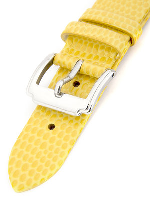 Dámský kožený žlutý řemínek k hodinkám HYP-02-YOLK