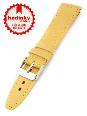 Dámský kožený žlutý řemínek k hodinkám W-309-E