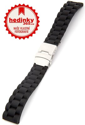 Silikonový řemínek Mavex SC-03A, černý