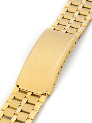 Unisex kovový zlatý náramek na hodinky AU-090