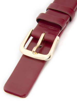Dámský koženkový červený řemínek k hodinkám R1-RE4