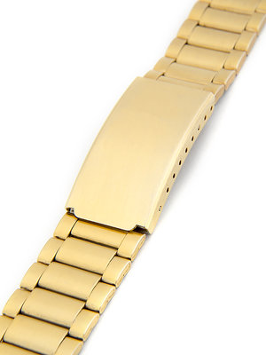 Unisex kovový zlatý náramek na hodinky AU-093
