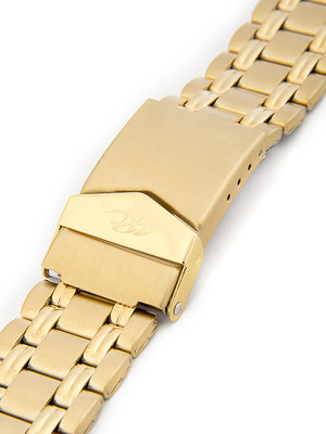 Unisex kovový zlatý náramek na hodinky ZRC-001