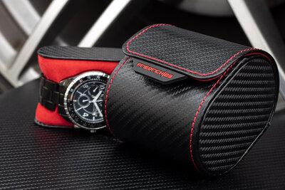 Pouzdro na hodinky Friedrich Lederwaren Carbon 32057-2