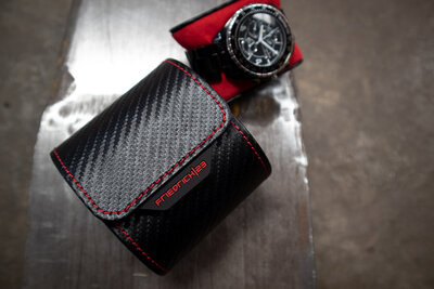 Pouzdro na hodinky Friedrich Lederwaren Carbon 32057-2