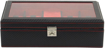 Kazeta na hodinky Friedrich Lederwaren Carbon 32059-2