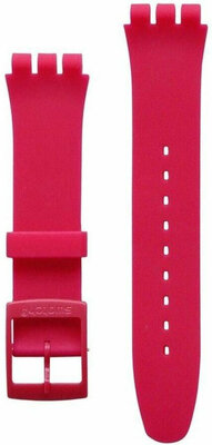 Dámský růžový silikonový řemínek k hodinkám Swatch ASUOR704