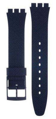 Unisex modrý silikonový řemínek k hodinkám Swatch AGN718