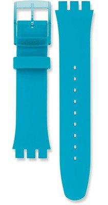 Unisex modrý silikonový řemínek k hodinkám Swatch ASUOL700