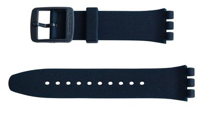 Unisex modrý silikonový řemínek k hodinkám Swatch ASUTN400