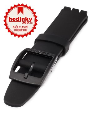 Silikonový řemínek Swatch ASUYB001 18mm (pro Swatch), černý