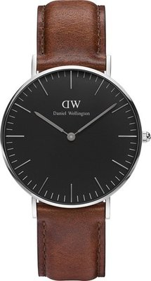 Daniel Wellington Classic Black St Mawes Silver DW00100142