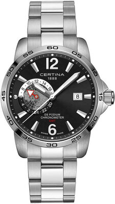 Certina DS Podium GMT Quartz Precidrive COSC Chronometer C034.455.11.057.00