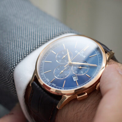 Edox Les Vauberts Chronograph 10236 37RC BUIR