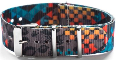 Unisex textilní barevný řemínek k hodinkám Syntax Nato