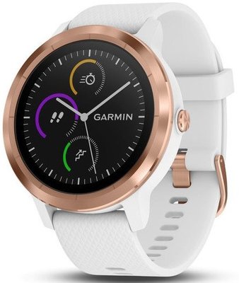 Garmin Vívoactive 3 Optic Rose Gold, White band