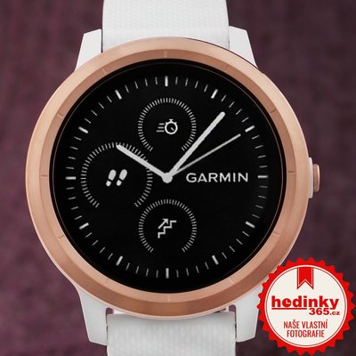 Garmin Vívoactive 3 Optic Rose Gold, White band
