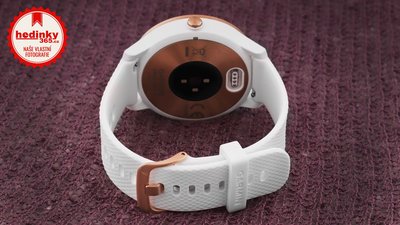 Garmin Vívoactive 3 Optic Rose Gold, White band