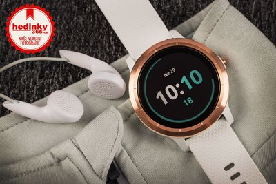 Garmin Vívoactive 3 Optic Rose Gold, White band