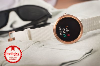 Garmin Vívoactive 3 Optic Rose Gold, White band