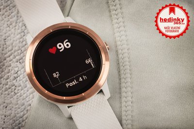 Garmin Vívoactive 3 Optic Rose Gold, White band