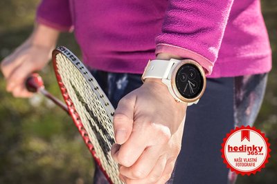 Garmin Vívoactive 3 Optic Rose Gold, White band