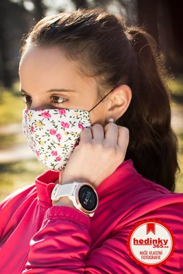 Garmin Vívoactive 3 Optic Rose Gold, White band