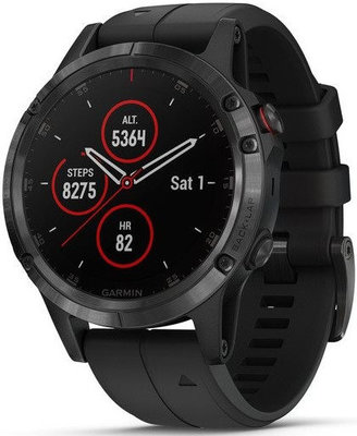 Garmin Fenix 5 Plus Sapphire Black, Black Band, Performer TRI Bundle (rozbalené)