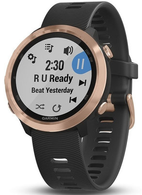 Garmin Forerunner 645 Music, Rose Gold, Black band