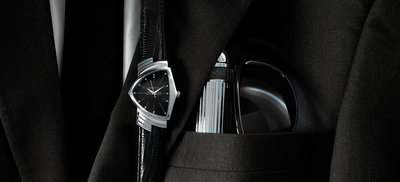 Hamilton Ventura Quartz H24411732 (Men in Black)