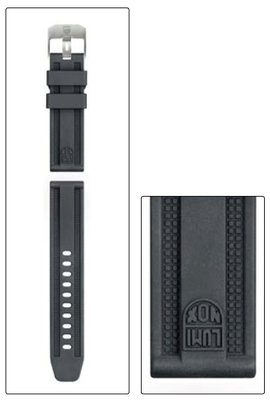 Gumový černý řemínek k hodinkám Luminox FP8800.20Q