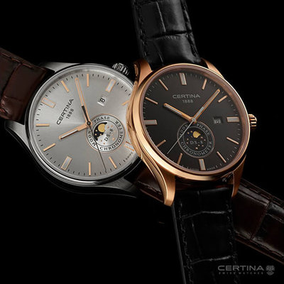 Certina DS-8 Quartz Moon Phase COSC Chronometer C033.457.16.031.00