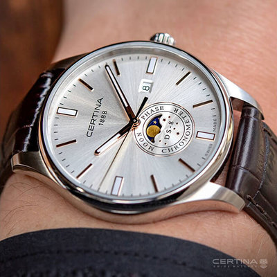 Certina DS-8 Quartz Moon Phase COSC Chronometer C033.457.16.031.00