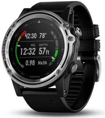 Garmin Descent Mk1 Sapphire Silver, Black band