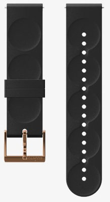 Silikonový řemínek k hodinkám Suunto 3 Fitness Black/Copper S 20mm