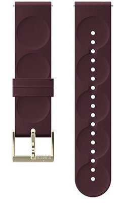 Silikonový řemínek k hodinkám Suunto 3 Fitness Burgundy/Gold S 20mm
